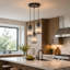 3‑Light Black Cluster Kitchen Island Pendant 