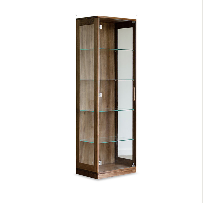 Nut-brown Solid  Wood Display Cases