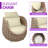 Jio Patio Fully Assembled 1 Person Altuminum Frame PVC-coated polyester Rope Outdoor Patio Chair with Cushions-1128329526-1128329521