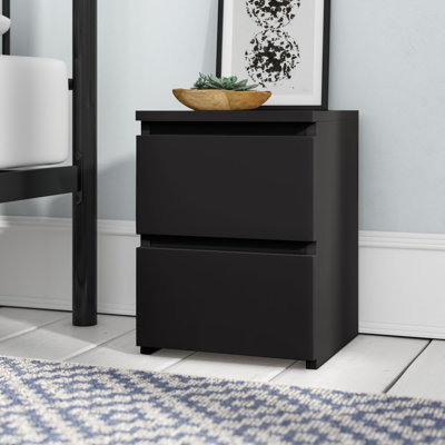 Delancey 30cm W Manufactured Wood Bedside Table