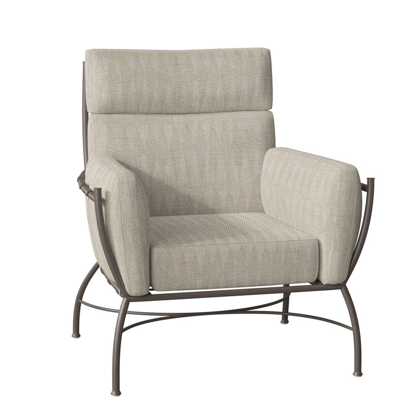Majorca Aluminum Lounge Chair, No Welt, Herringbone Sand