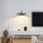 1 Light Scandinavian Single Tiered Pendant with Wood Accent-993856095