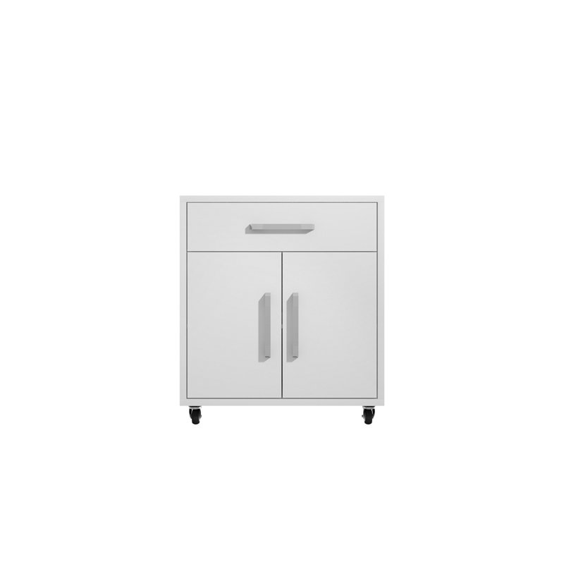 Aseem 2 Piece Single Storage Cabinet ( 34.41'' H x 56.7'' W x 17.72'' D), White