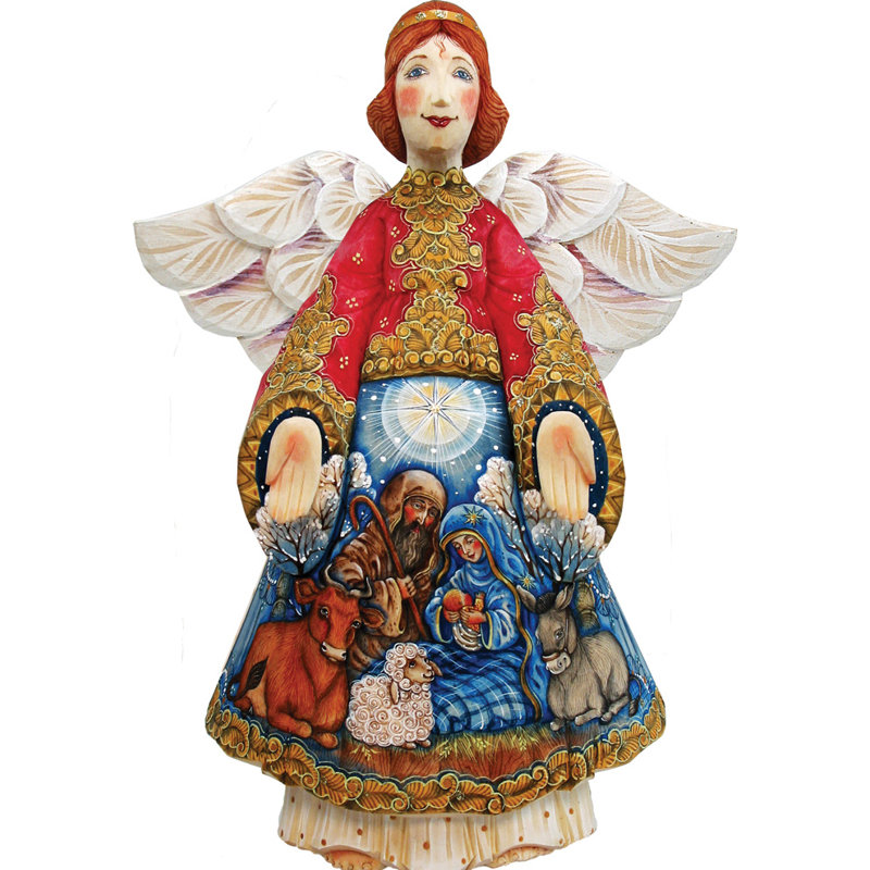 Figurine crèche paysages en ange