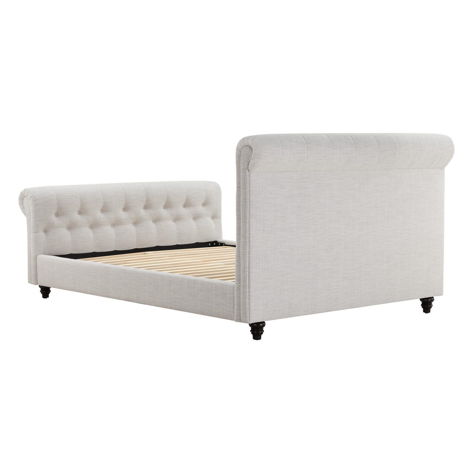 Jennifer Upholstered Sleigh Bed, Queen, Prestige Ivory