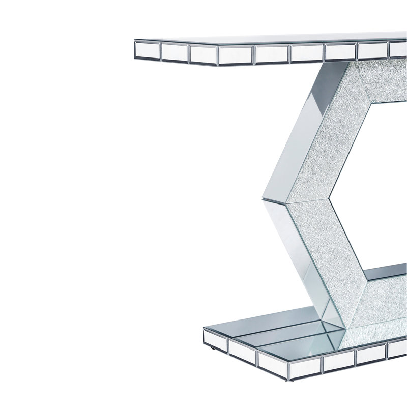 Miroir d'entrée hexagonal en cristal Sparkling