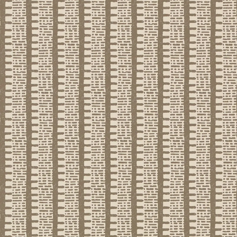 Schumacher x Veere Grenney Kiosk Wallpaper, Berber Brown