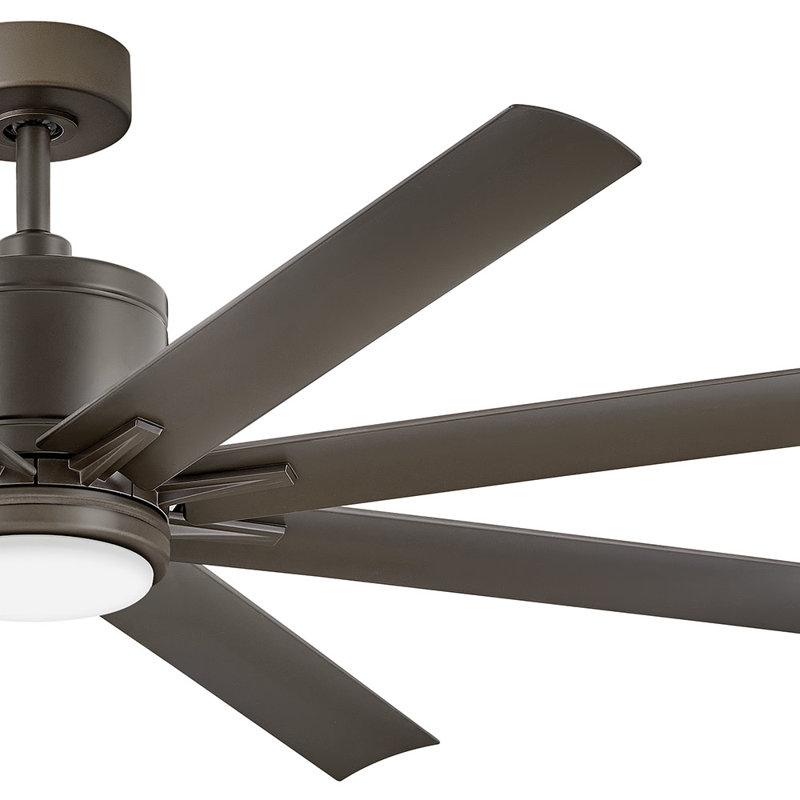 Ventilateur de plafond à DEL Hinkley Vantage, Bronze mat métallique, Bronze