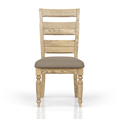 Chaise d'appoint à dossier échelle Gildas - finition caramel