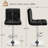 Height Adjustable PU Leather Bar Stool with Backrest and Footrest-1895091803