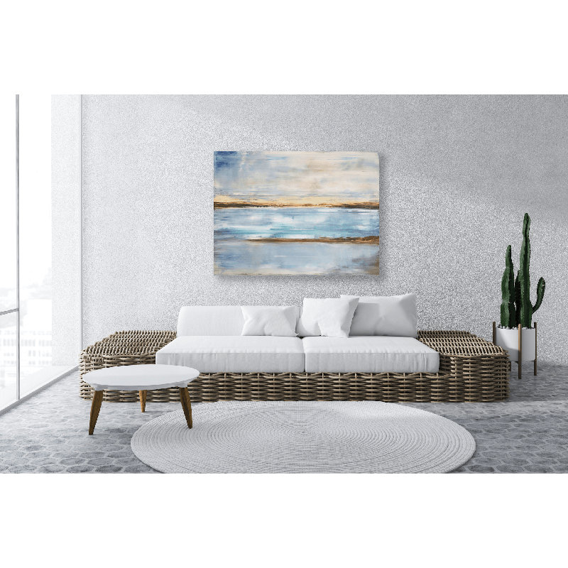 Crystal Blue By John Beard - Artist Enhanced Canvas Print Print by John Beard, 40" H x 60" W x 1.5" D