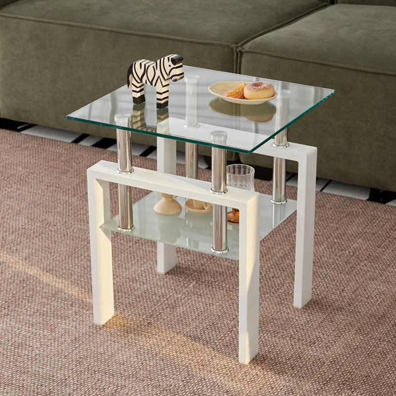 Petite table avec rangement 2 couches