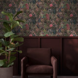 Graham & Brown Jungle Jamboree Damson Wallpaper