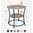 Side Table, Round End Table With 2 Storage Shelves For Living Room, Bedroom, Nightstand With Steel Frame For Small Spaces, Accent Coffee Table-1532948421
