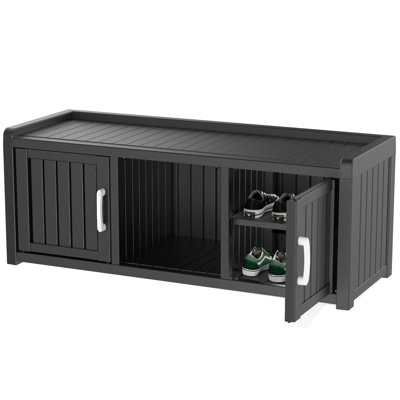 Armoire de rangement pour chaussures 47 po 2 portes