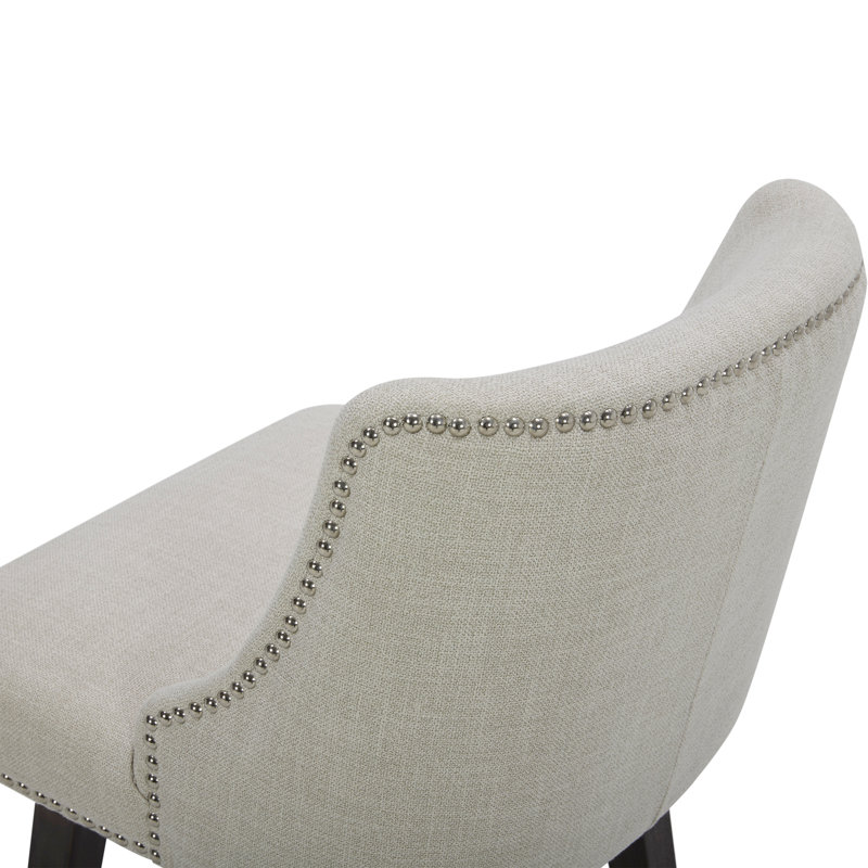 Shurma Swivel Upholstered Counter Stool, Linen