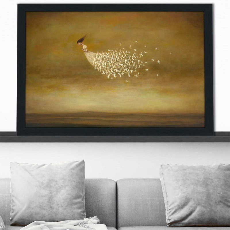Freeform par - Peinture, Cadre espresso, H 21,5 po x l 27,5 po x P 0,75 po