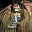 Pavillon de jardin 5,5 pi. Haunted Hill Farm Scary Reaper avec des ailes d'Halloween