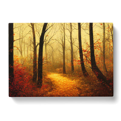 Magnificent Autumn Forest - Wrapped Canvas