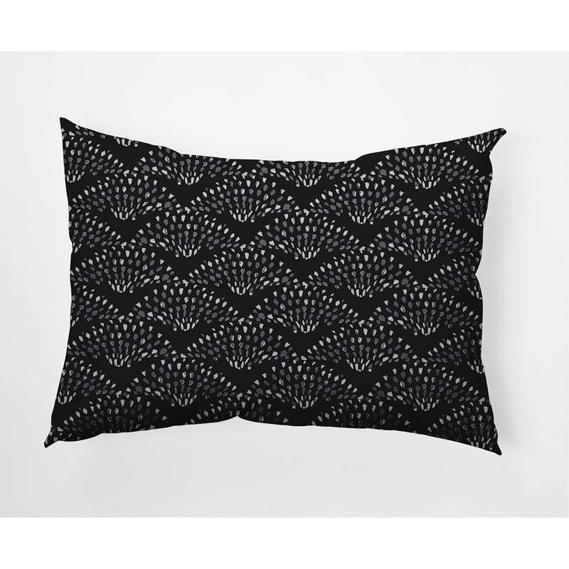Housse de coussin rectangulaire et insert silwell, Noir