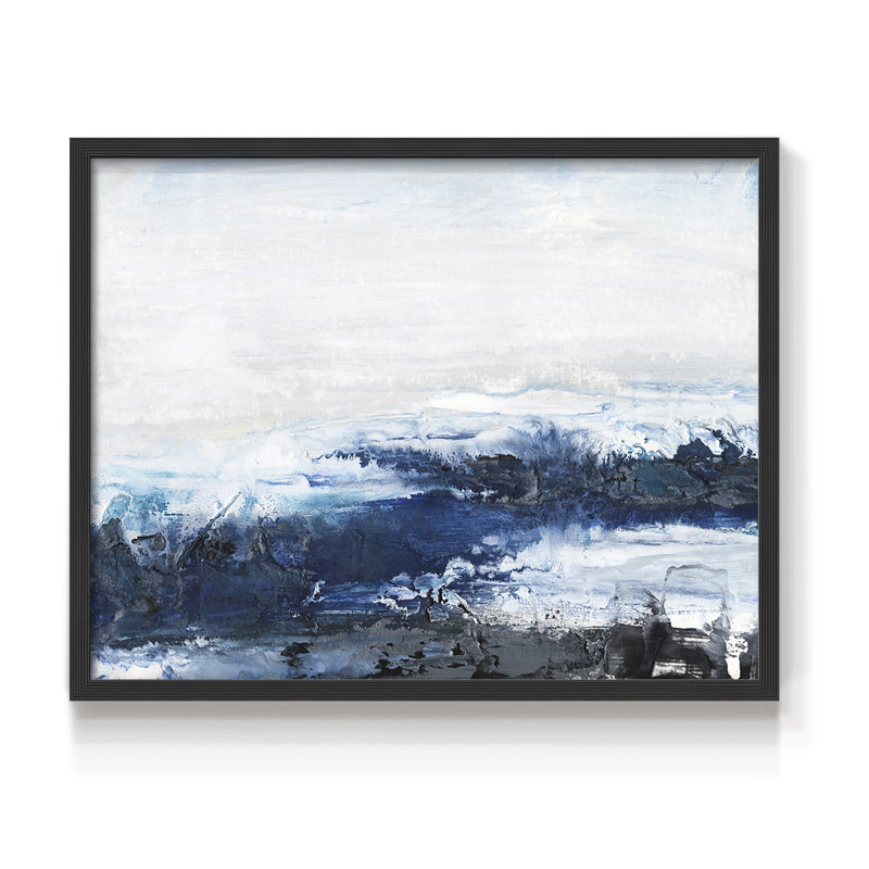Mysterious Sea I - reproduction encadrée - réarmable, H 8 po x l 10 po, Noir, noir, noir, noir