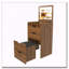 Bureau de coiffeuse 3-en-1 avec miroir éclairé, tabouret et rangement rabattable