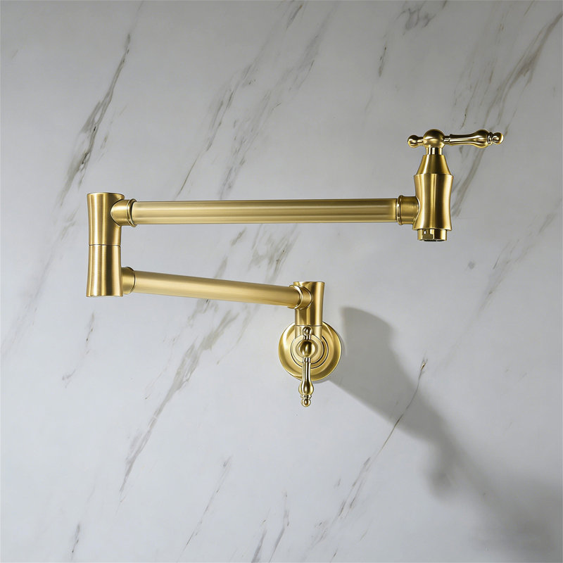 Pot Filler Faucet Wall Mount, Gold