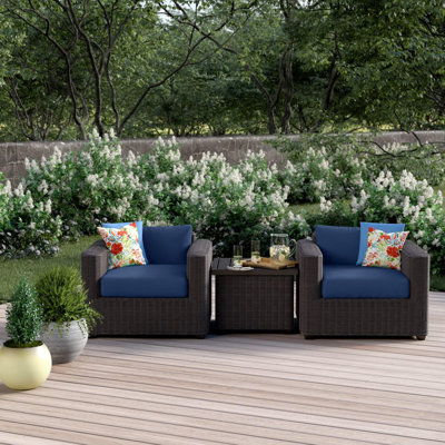 Ayomikun 2 - Person Patio Conversation Sets with Cushions