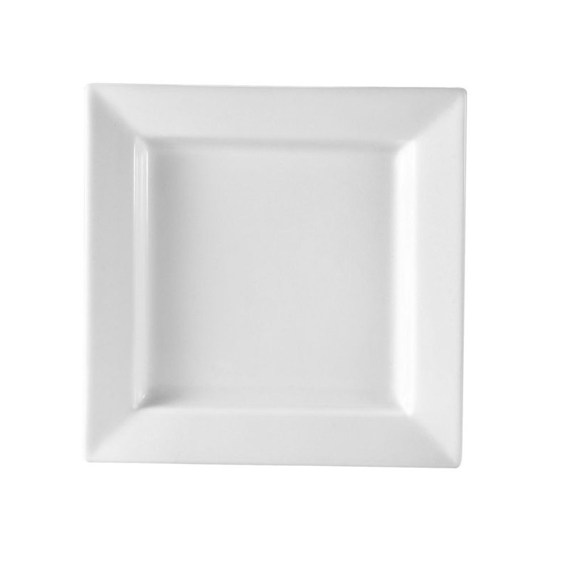 CAC China Deep Square Plate 8"