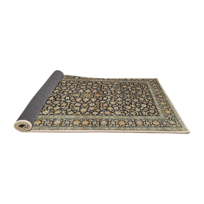 Tapis beige/noir traditionnel Afrin, Rond 3 pi