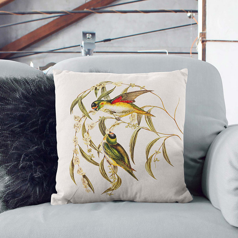 Square Throw Cushion, 40cm H x 40cm W x 15cm D