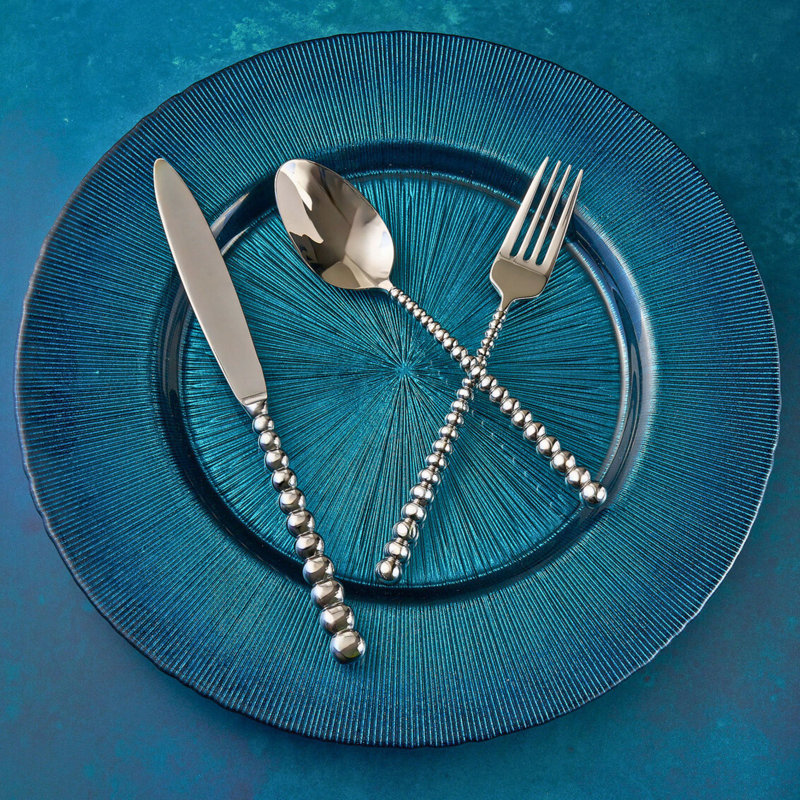 Rondure 20 - Piece Stainless Steel Flatware Set - Service for 4, Silver