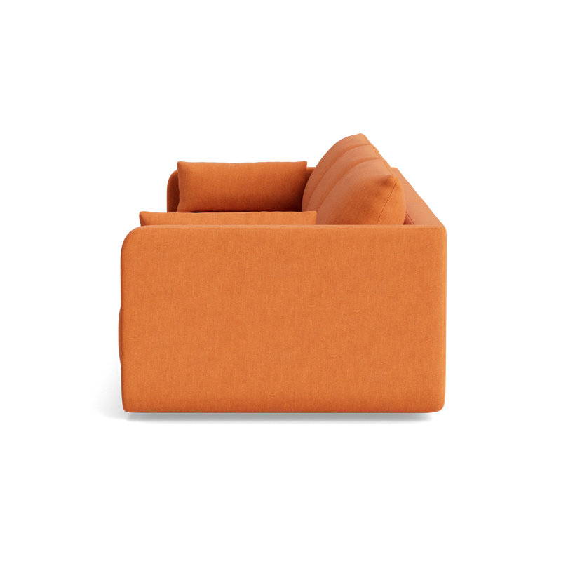 Eva Modular Sofa, Performance Weave - Carrot