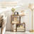 Side Table – S-Shaped – 3-Tier – Narrow – with Storage Shelves – Modern