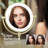 Circular LED Free Standing Magnifying Make Up Mirror-93468244