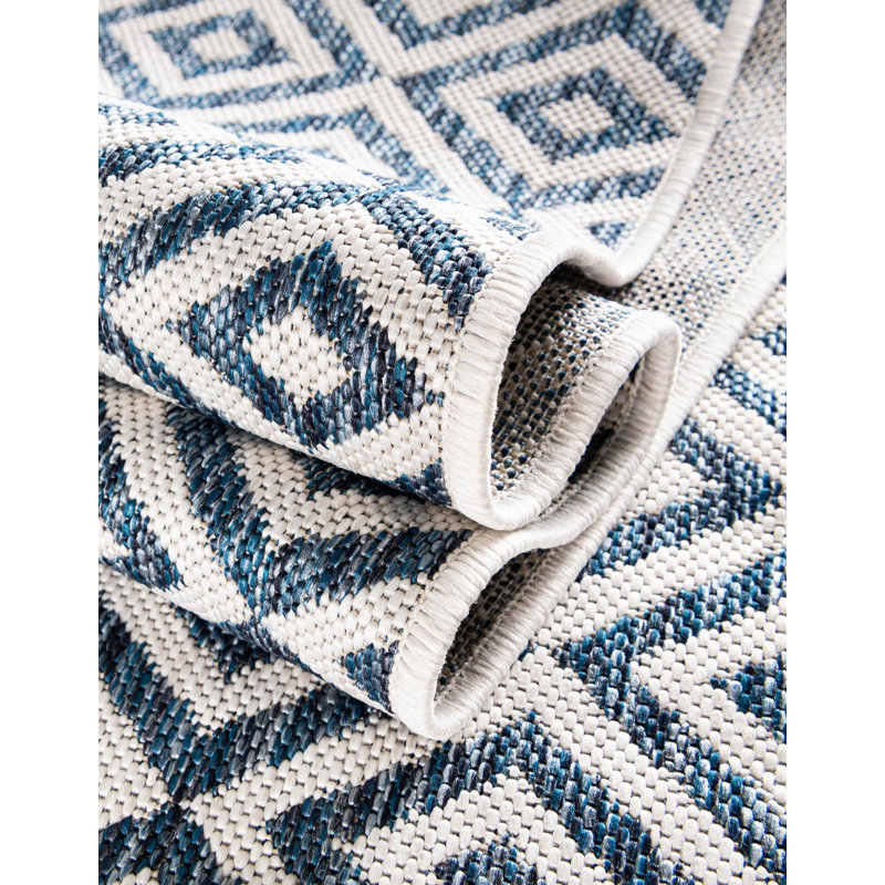 Tapis intérieur / extérieur Jill Zarin Costa Rica, Rond 7 pi 1 po