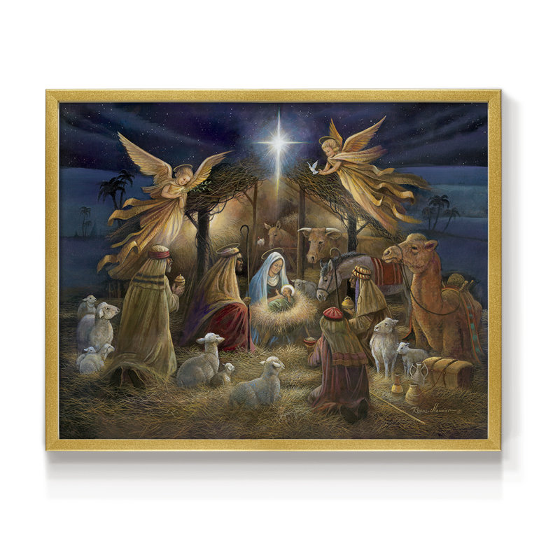 Nativity -Framed Print - Restickable