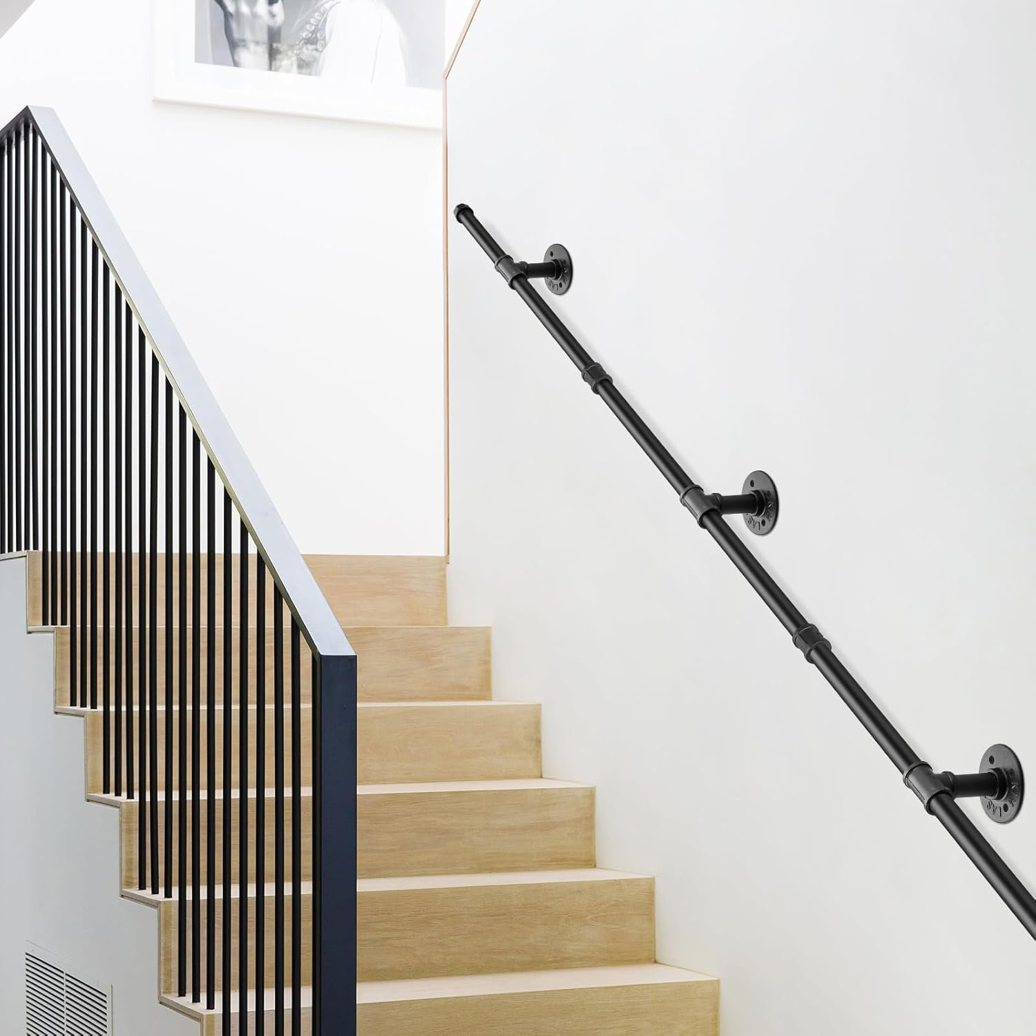 Elaine Mercure Stair Handrail 3M Handrails For Stairs Industrial Pipe ...