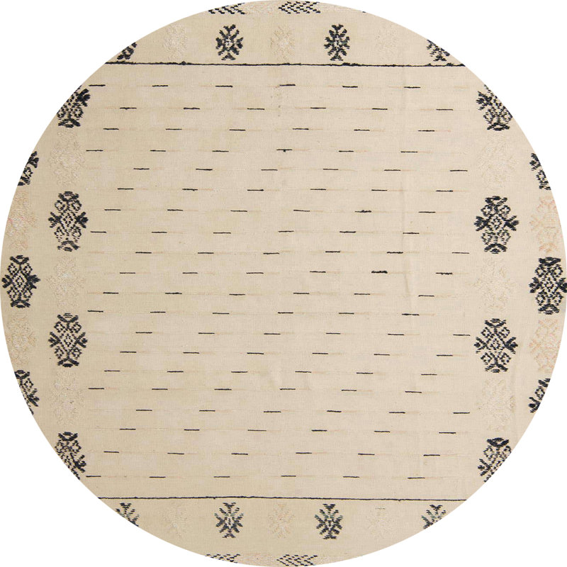 Abstract Indoor Rug, Round 7'