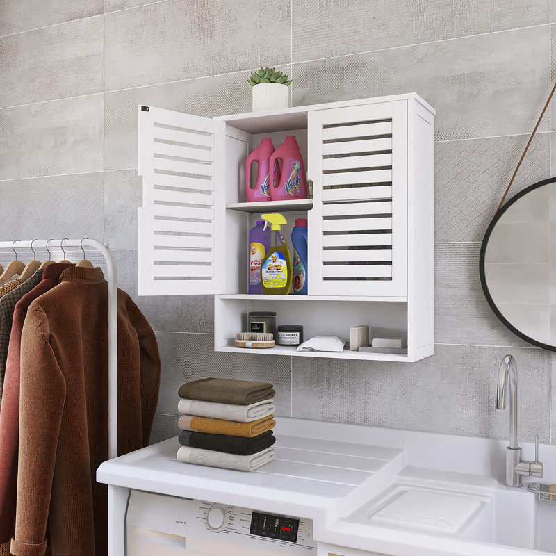 Armoire de salle de bain murale, Blanc