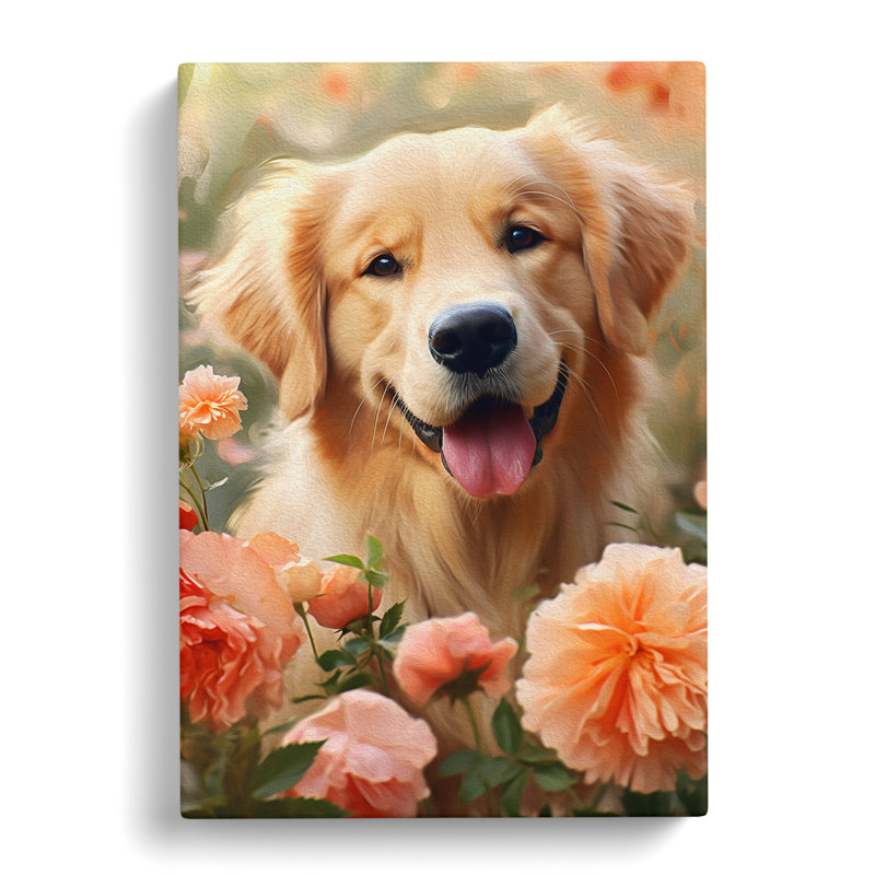 Golden Retriever - No Frame Print, 76cm H x 50cm W x 3cm D