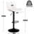 Denan Swivel Adjustable Height Bar Stools, Faux Leather Modern Barstools, Upholstered Counter Stool-994598372-994188632