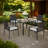 All-Weather 5-Piece Patio Dining Set with Acacia Wood Tabletop & Umbrella Hole, Rattan Outdoor Furniture for Backyard & Garden-558424308
