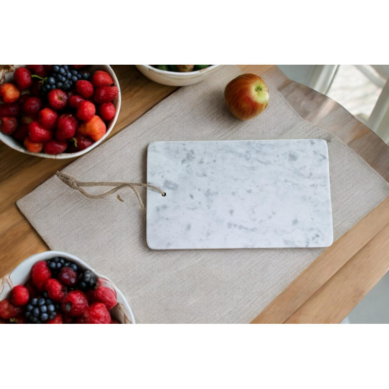 Geko Marble Chopping Board 40X24cm, White
