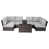 Gray Cushion/Espresso Frame est en rupture de stock
