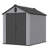 XWT012-1 6*8Ft Resin Plastic Storage Shed For Backyard Garden Big Spire Tool Storage