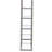 Black Nickel 6-Tier Bookcase