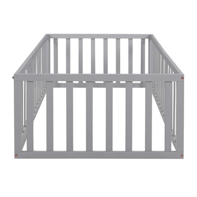 Wood Daybed Frame With Fence