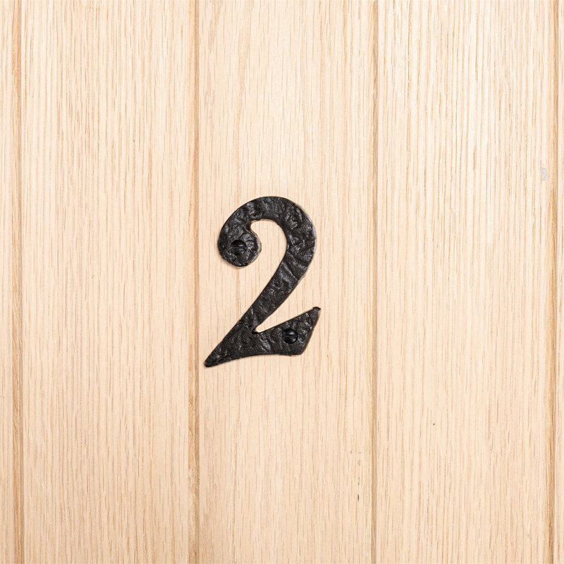 8.7cm H Iron House Number