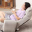 Chaise pivotante à 360 degrés avec dossier réglable et support de taille confortable